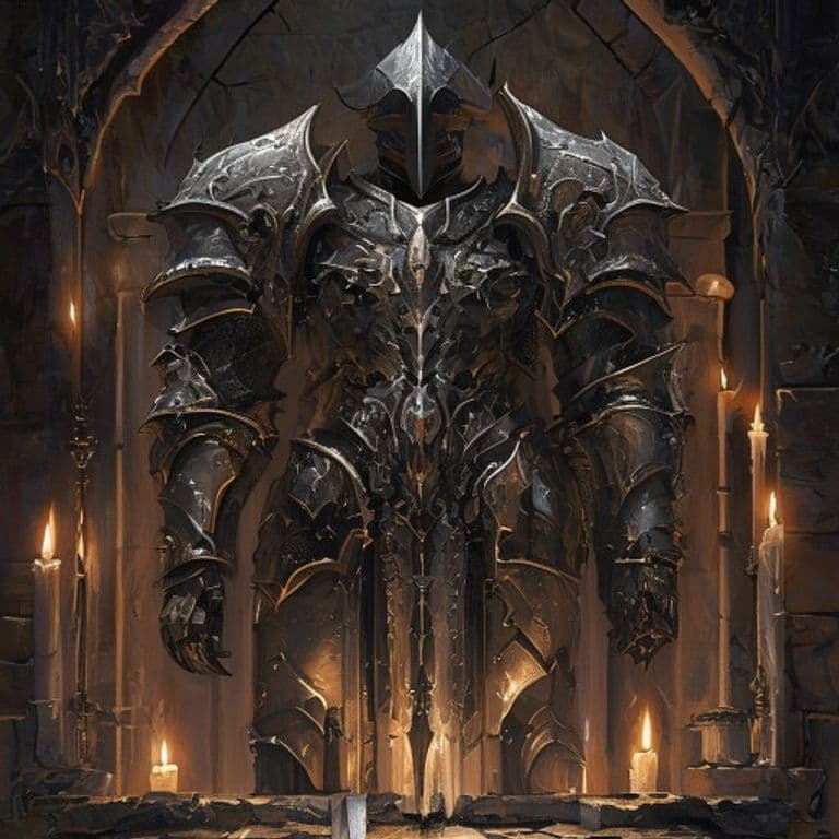 Demon Armor — fantasy item illustration. Demon Armor is a magic item (armor) of very rare rarity.