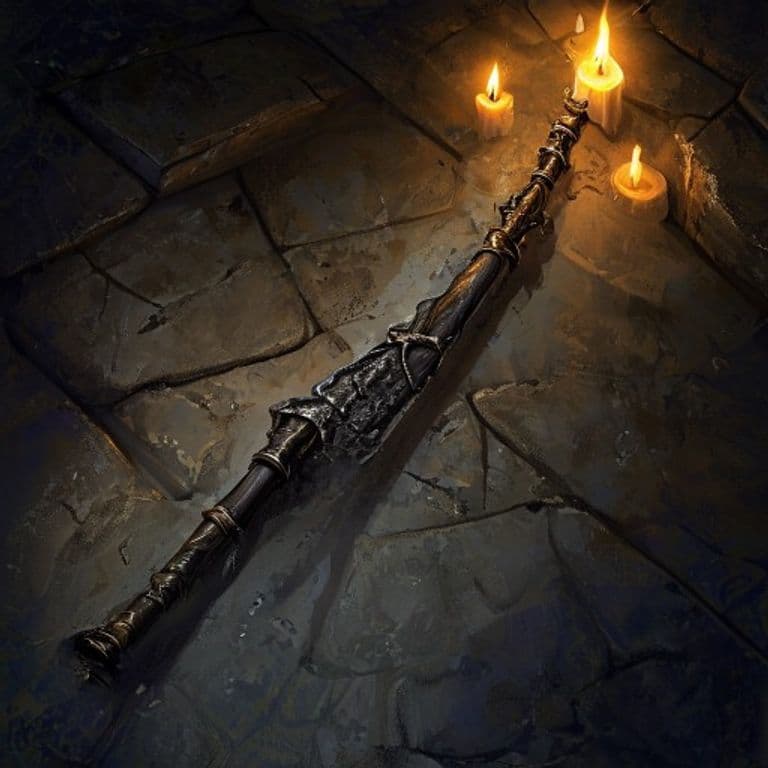 Wand of Windows — fantasy item illustration