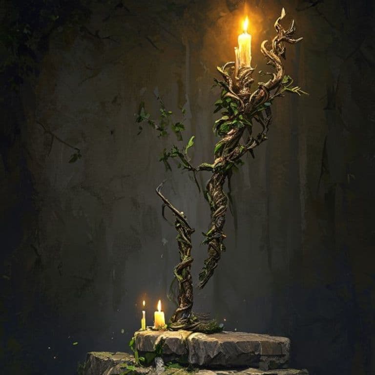 Staff of the Treant — fantasy item illustration