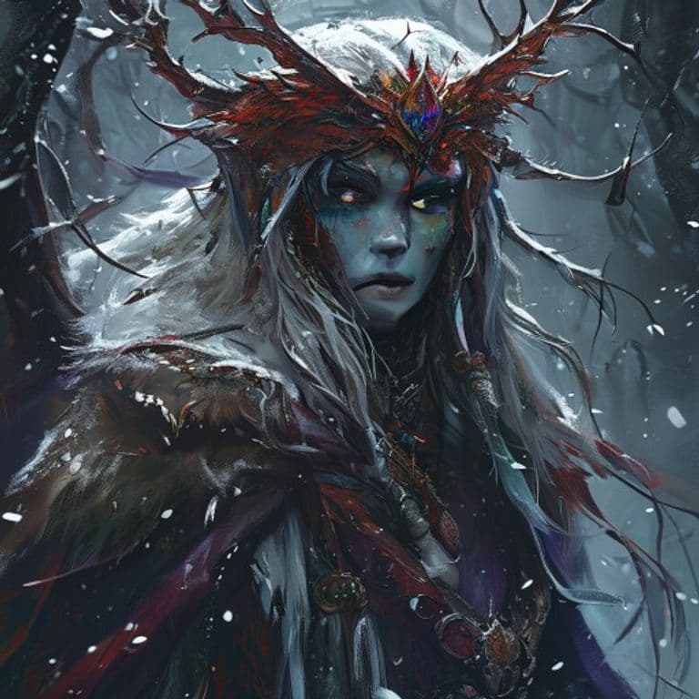 Snow Queen — fantasy monster illustration