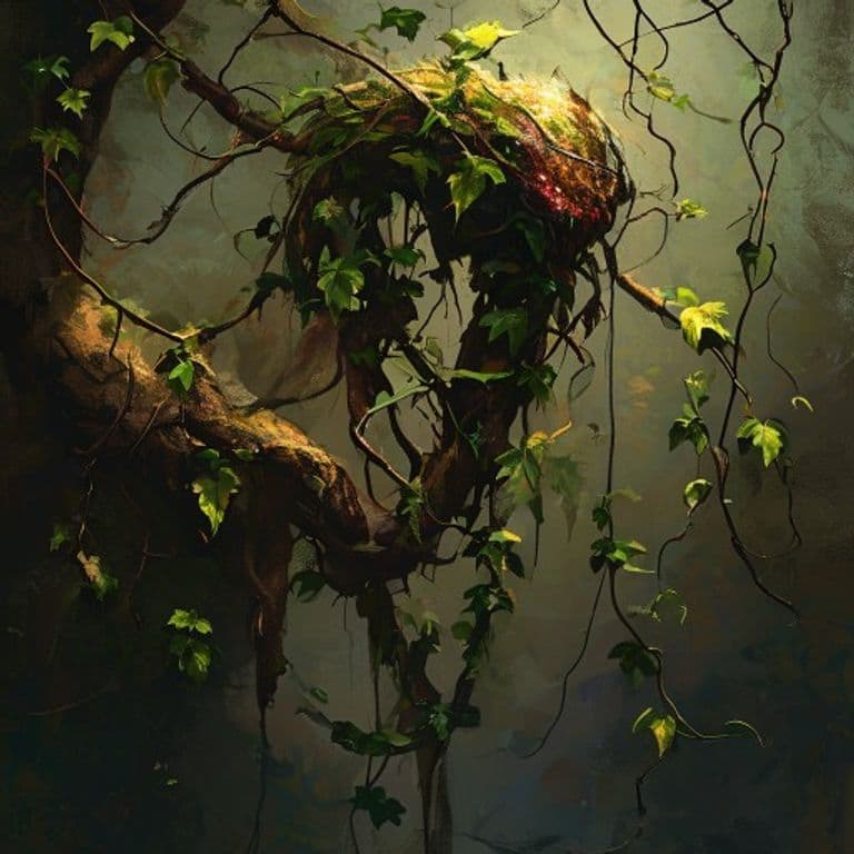 Climbing Vine — fantasy monster illustration