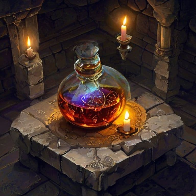Oil of Numbing — fantasy item illustration