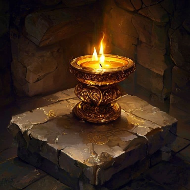 Honey Lamp — fantasy item illustration