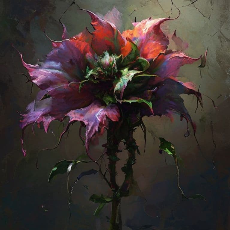 Bloatblossom — fantasy monster illustration. Bloatblossom is a medium plant (Challenge Rating 2).