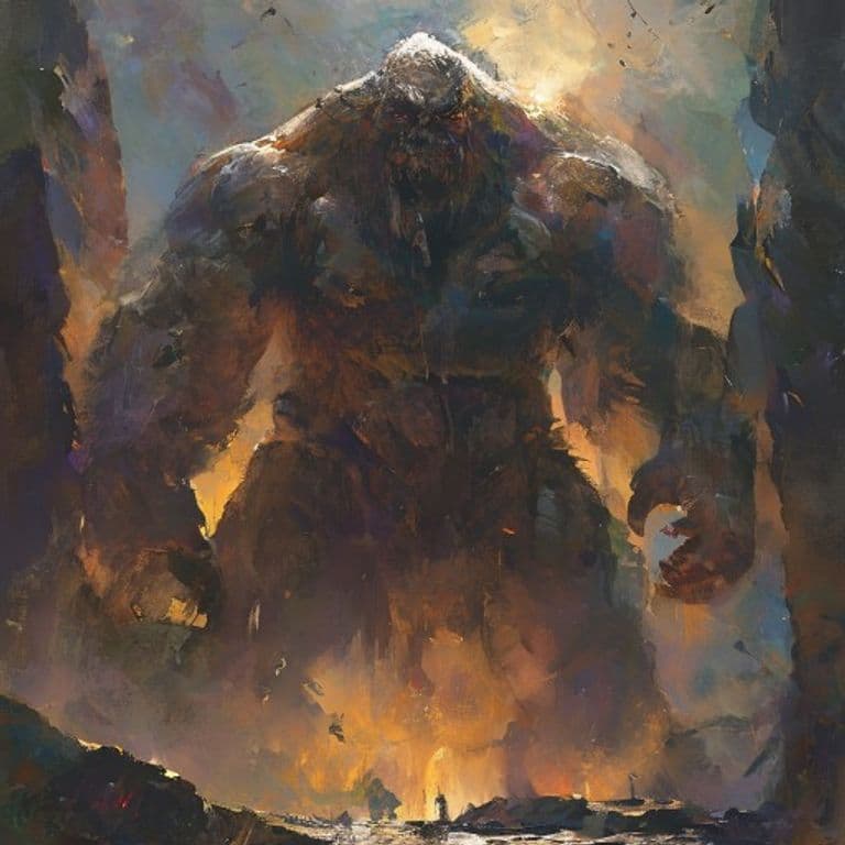 Stone Giant — fantasy monster illustration