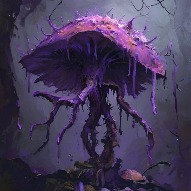 Violet Fungus — fantasy monster illustration