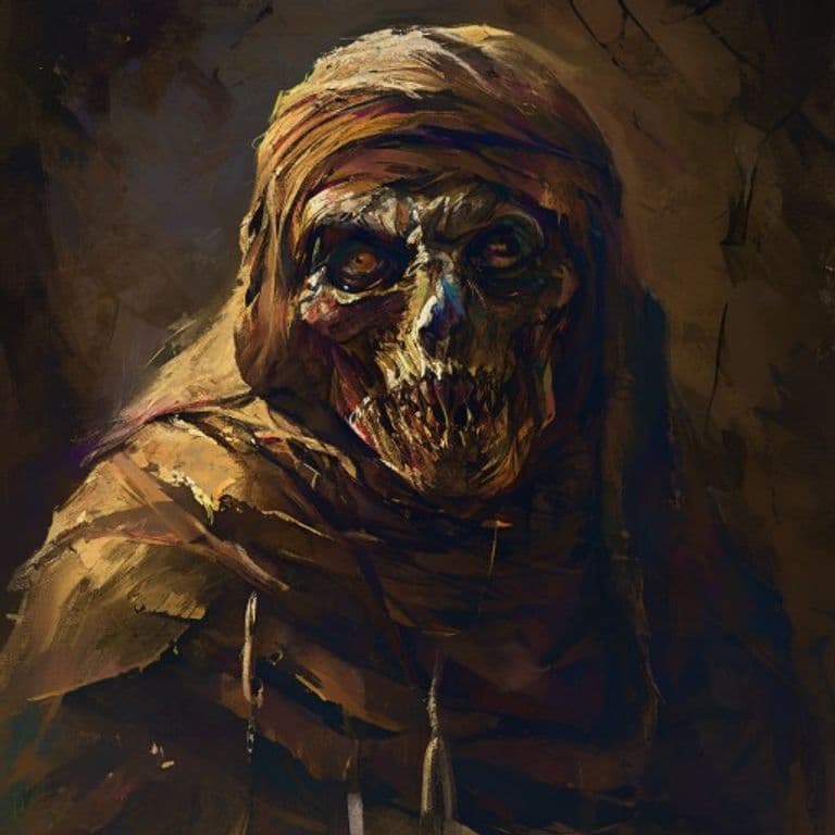 Mummy — fantasy monster illustration