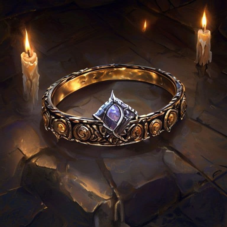 Zipline Ring — fantasy item illustration
