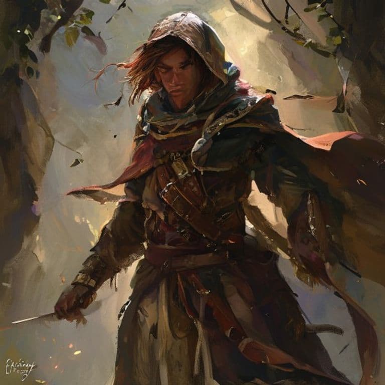Lightly Outfitted — fantasy feat illustration. Lightly Outfitted is a feat.