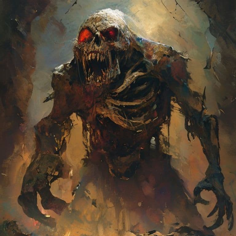 Bone Lord — fantasy monster illustration
