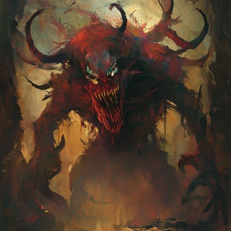 Spawn of Chernobog — fantasy monster illustration