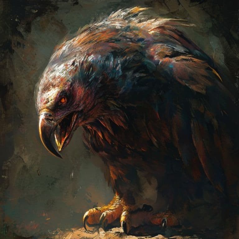 Giant Vulture — fantasy monster illustration