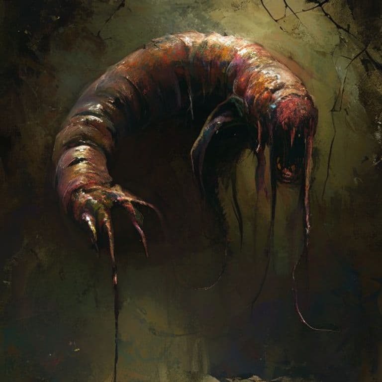 Wormhearted Suffragan — fantasy monster illustration