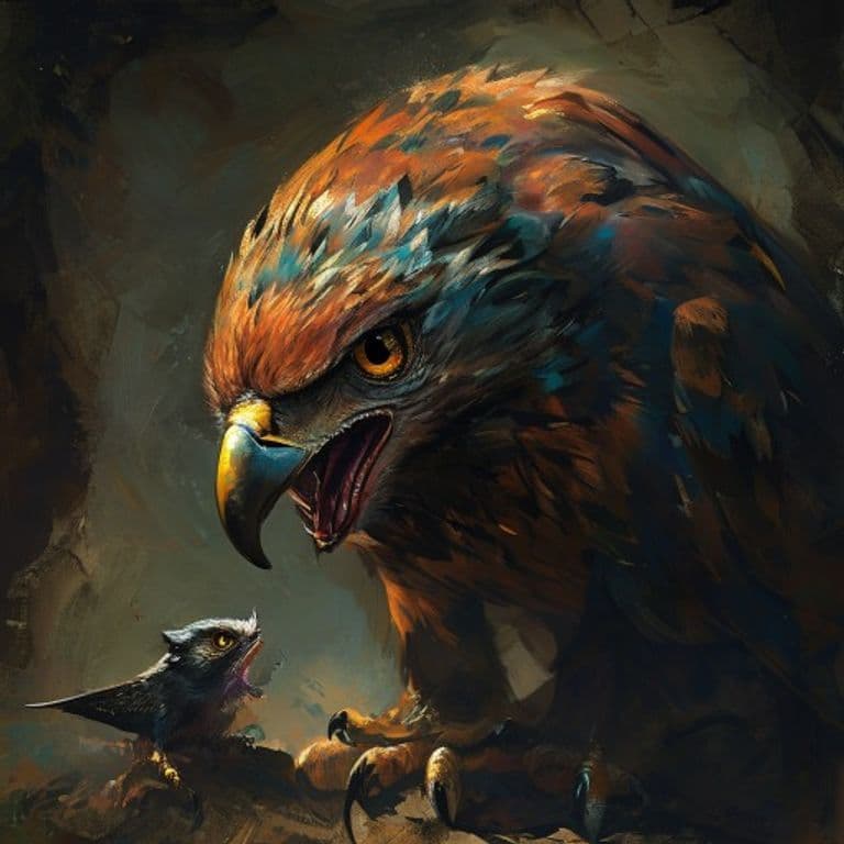 Hawk — fantasy monster illustration