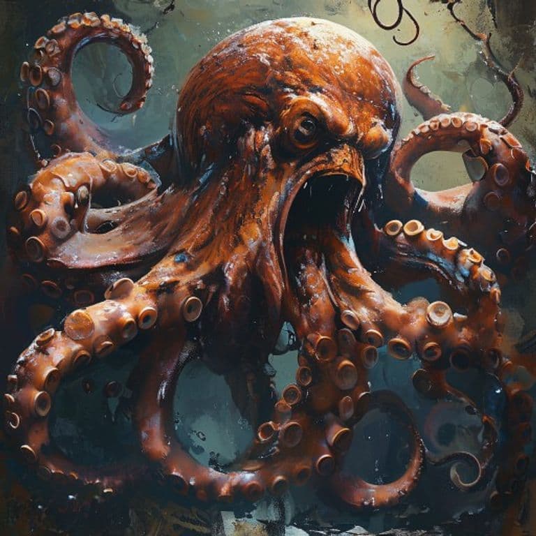 Octopus — fantasy monster illustration
