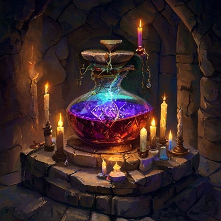 Potion of Giant Strength — fantasy item illustration
