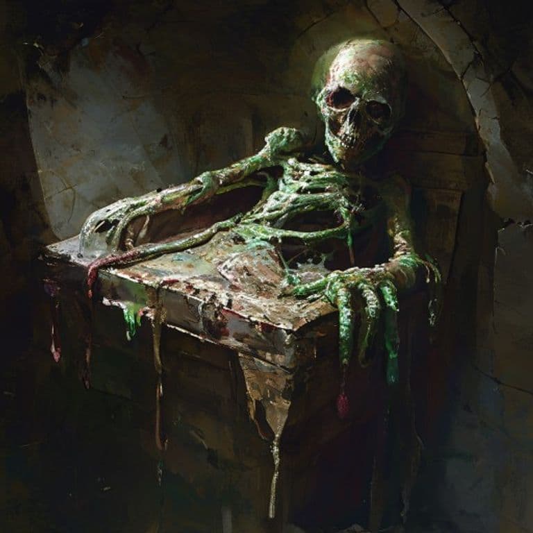 Sarcophagus Slime — fantasy monster illustration