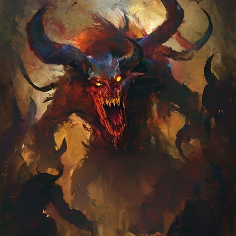 Horde Demon — fantasy monster illustration