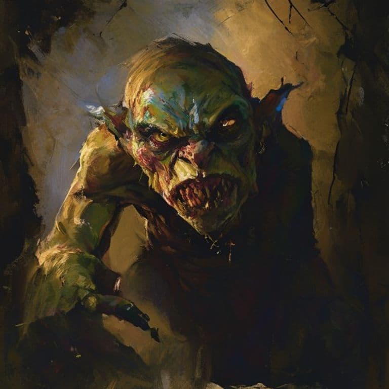 Goblin Skulker — fantasy monster illustration