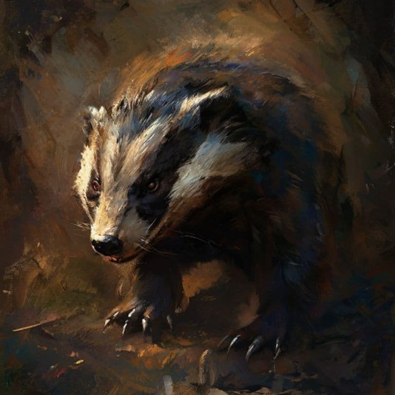 Badger — fantasy monster illustration