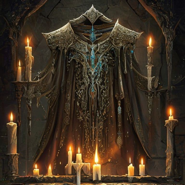 Raiment of the Devouring King — fantasy item illustration