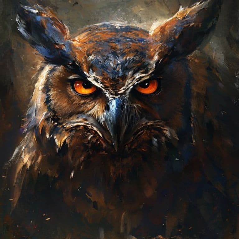 Giant Owl — fantasy monster illustration