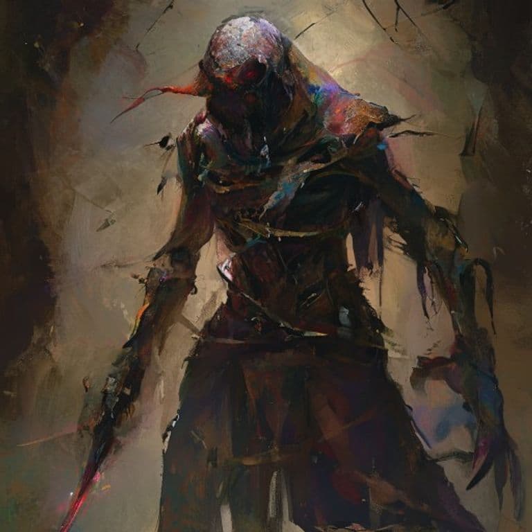 Npc: Infested Duelist — fantasy monster illustration