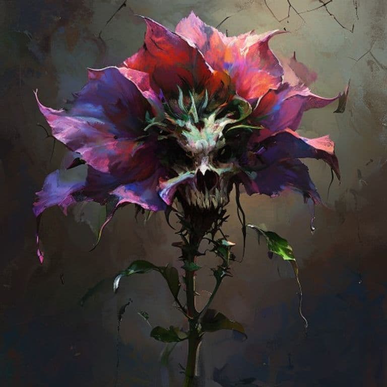 Skullbloom — fantasy monster illustration