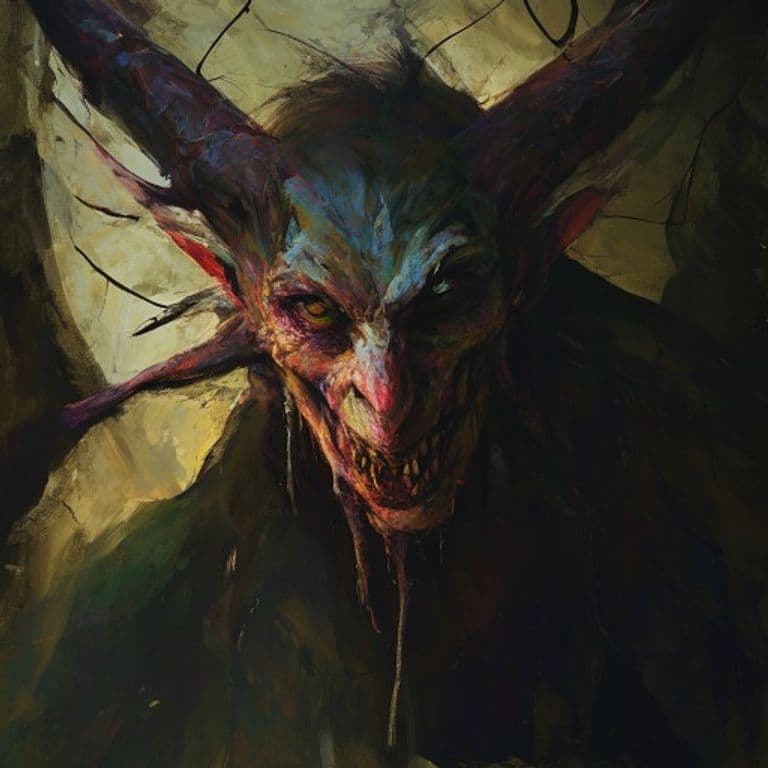 Kikimora — fantasy monster illustration