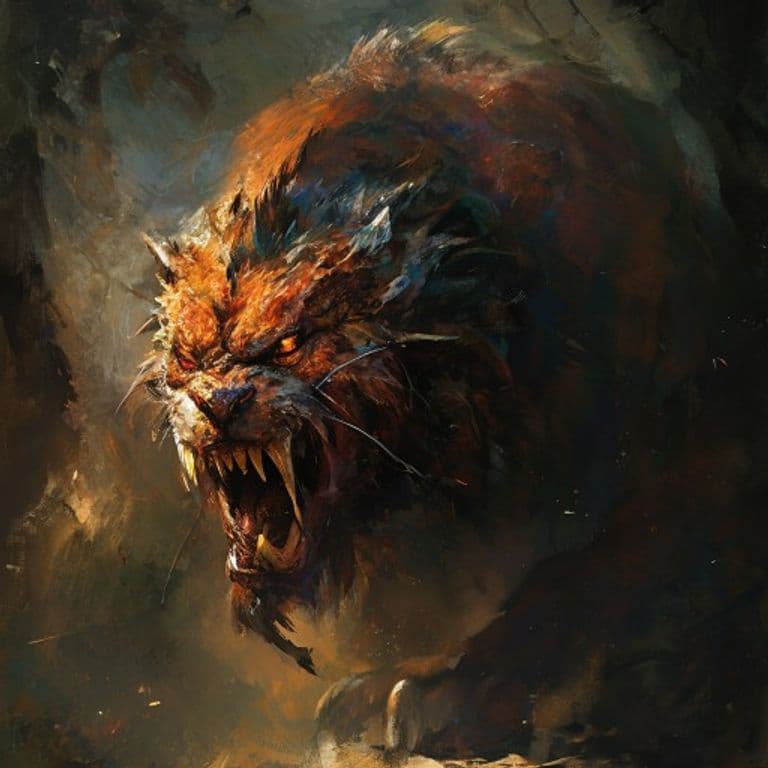 Serpopard — fantasy monster illustration