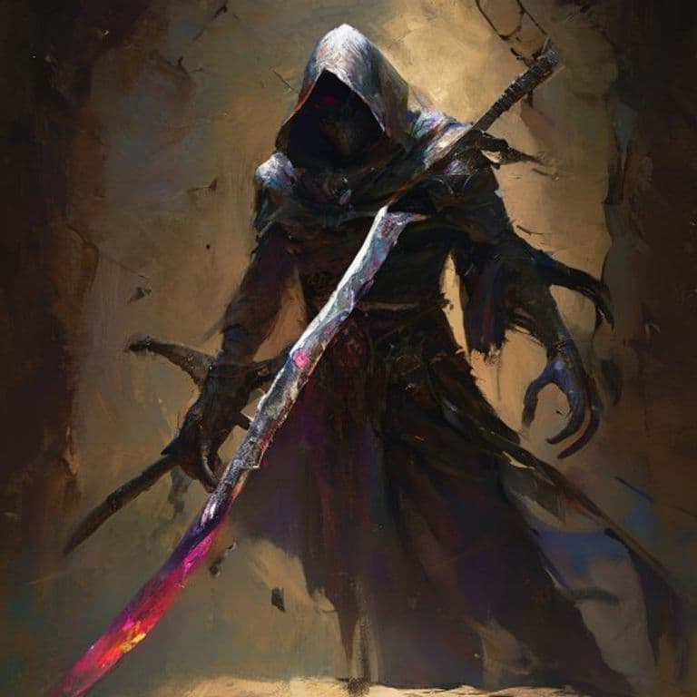 Arcane Blademaster — fantasy monster illustration