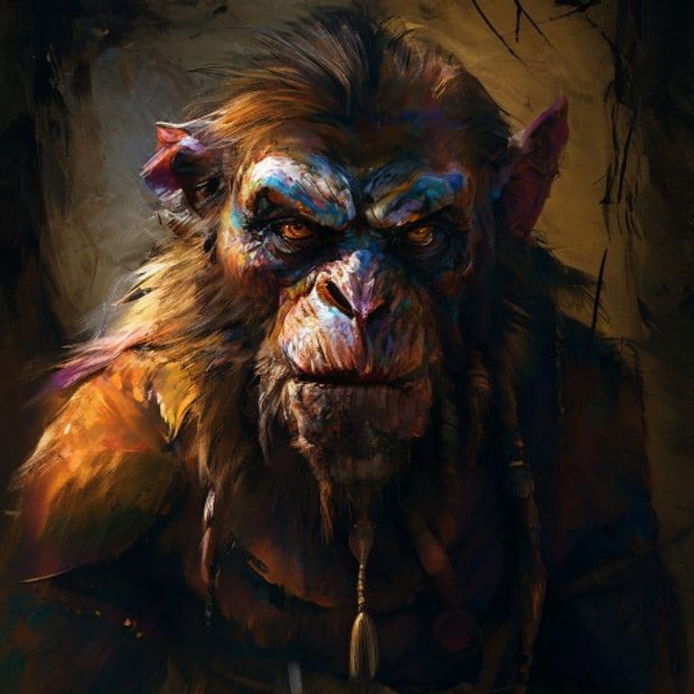 Vanara — fantasy monster illustration