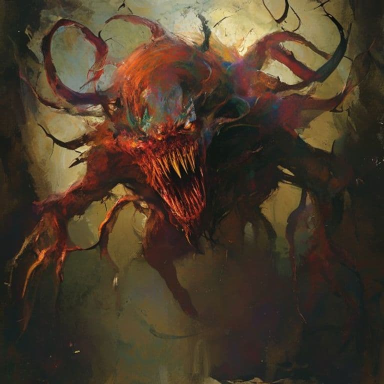 Spawn of Akyishigal — fantasy monster illustration