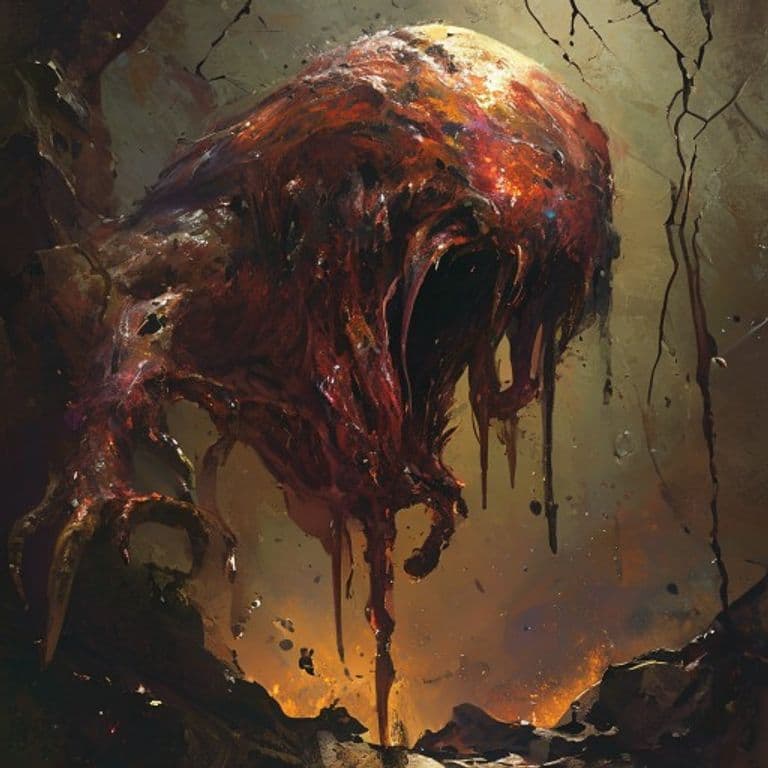 Mineral Ooze — fantasy monster illustration