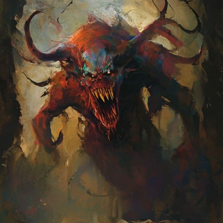 Nalfeshnee — fantasy monster illustration