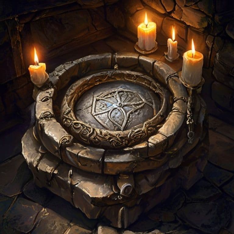 Portable Hole — fantasy item illustration