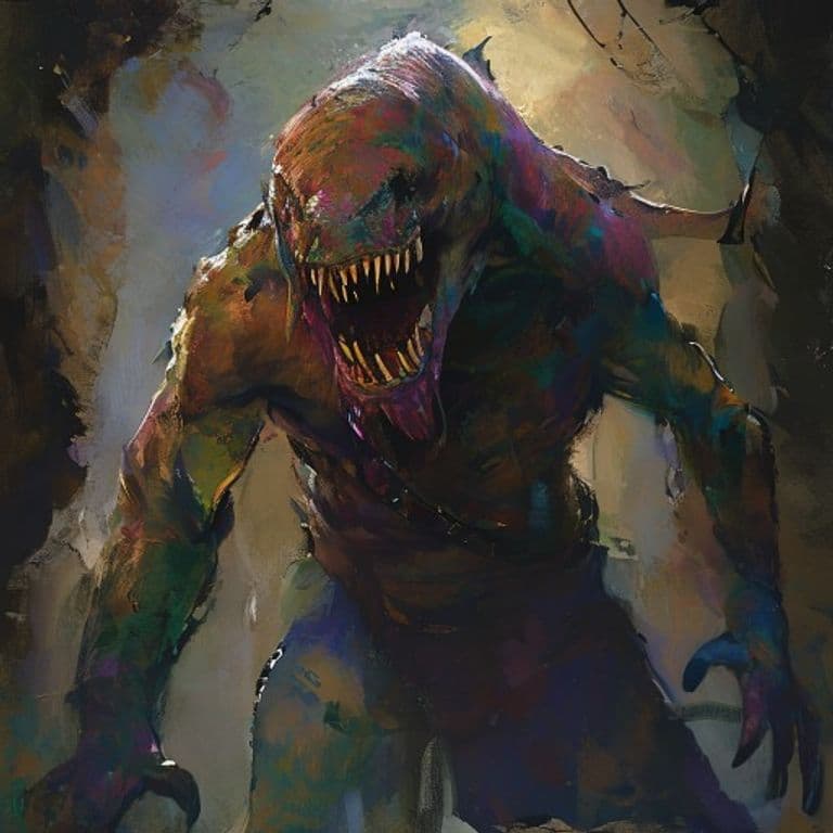 Sahuagin — fantasy monster illustration