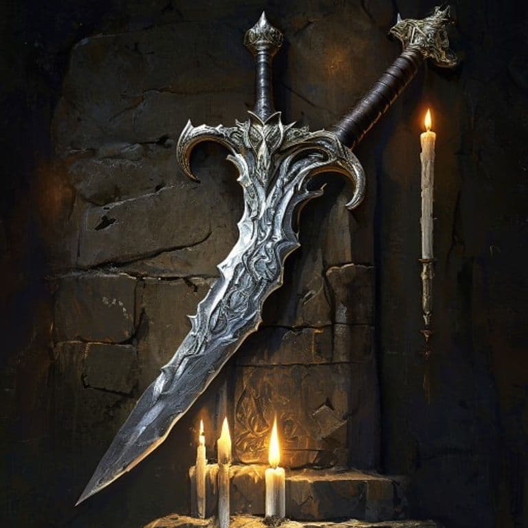 Vorpal Sword — fantasy item illustration
