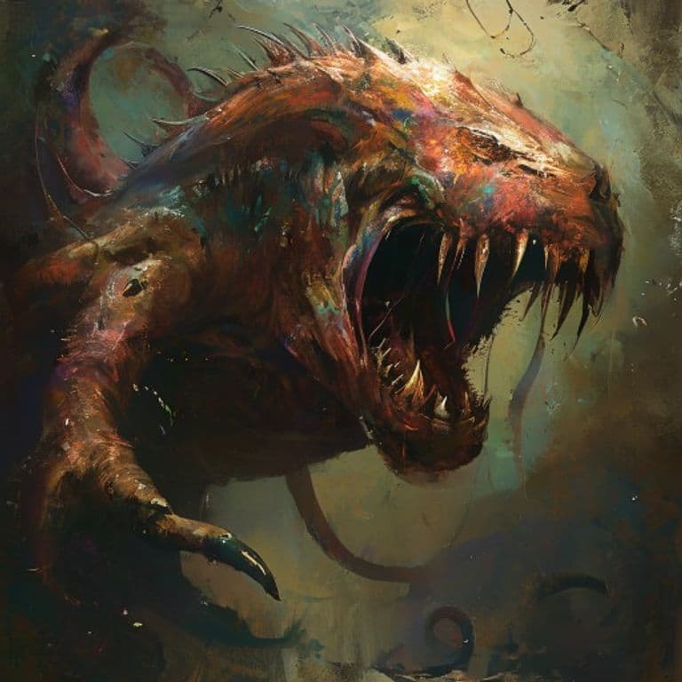 Ancient Aboleth — fantasy monster illustration