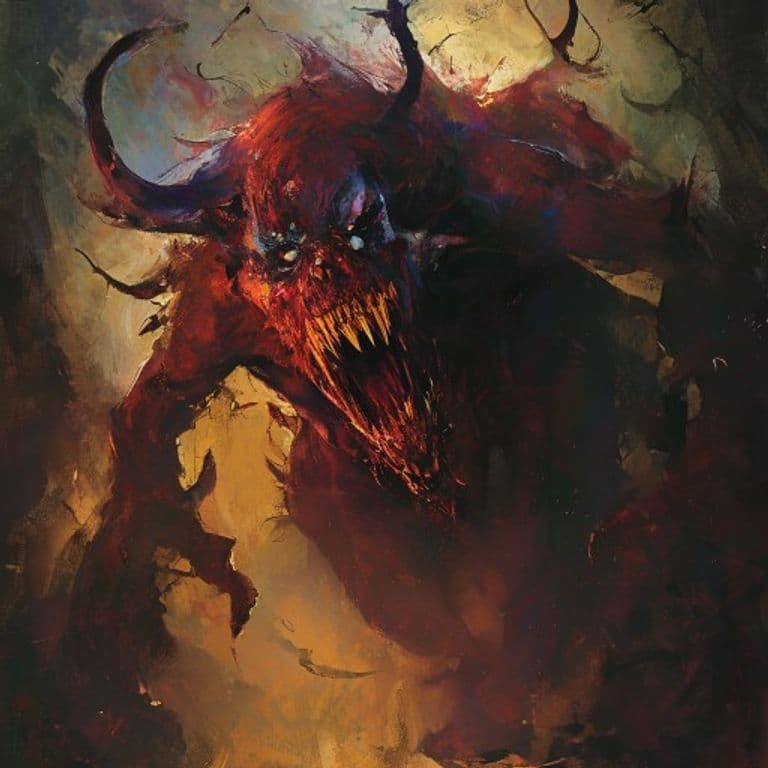 Nightmare — fantasy monster illustration