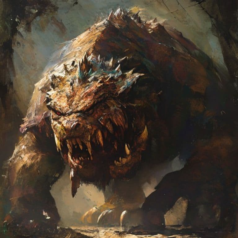 Hodag — fantasy monster illustration
