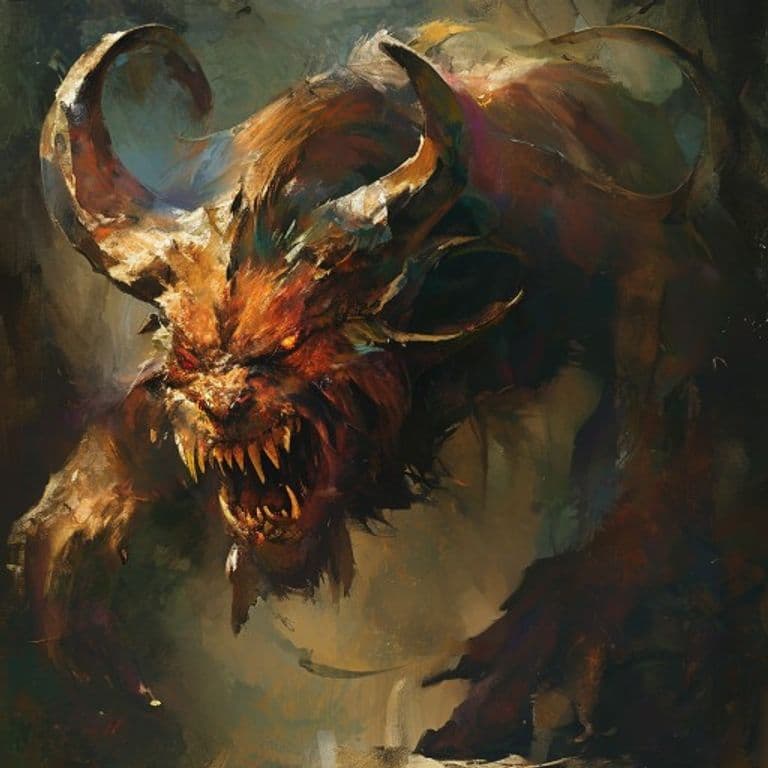 Orthrus — fantasy monster illustration
