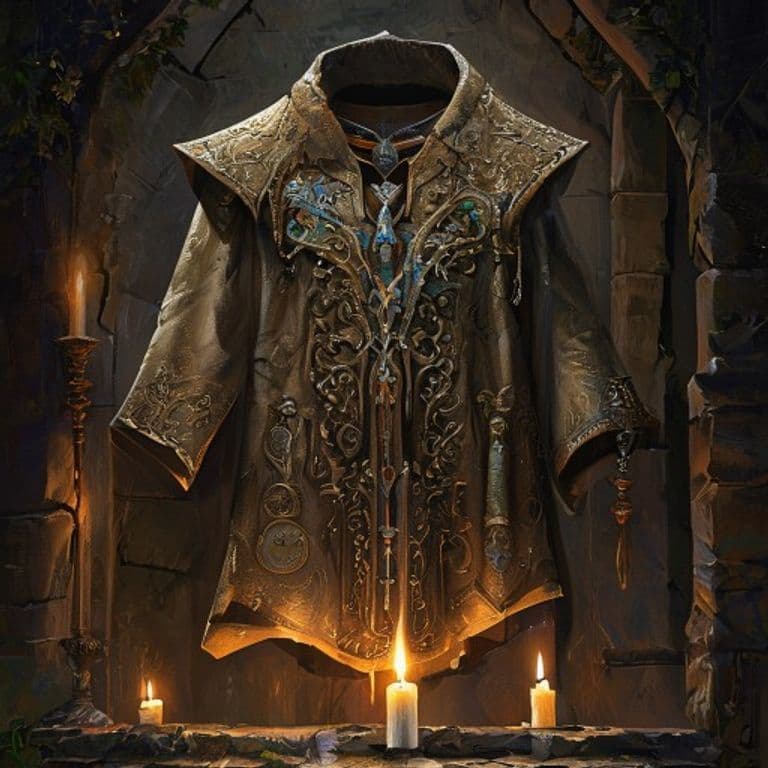 Scout's Coat — fantasy item illustration