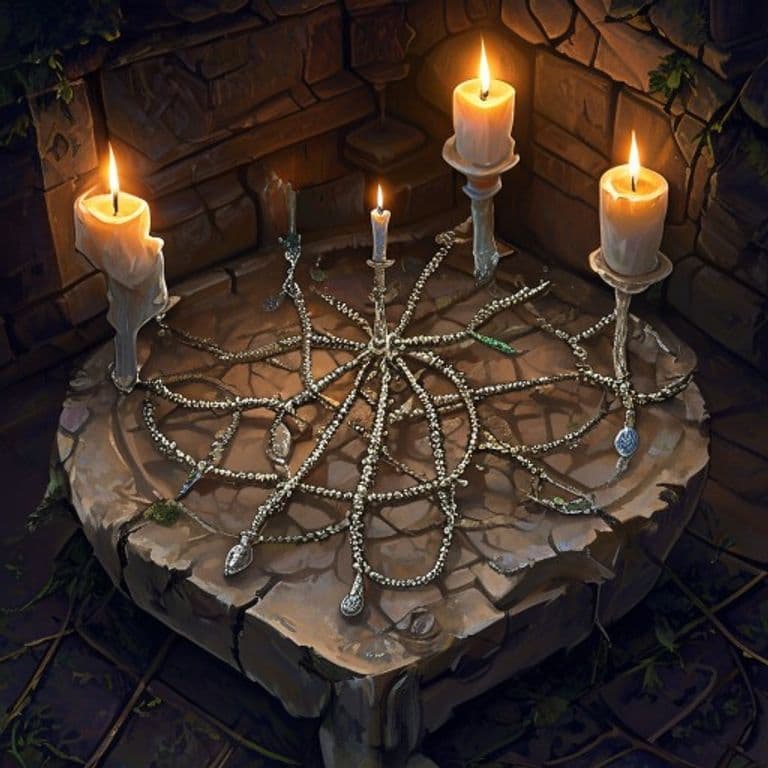 Dancing Caltrops — fantasy item illustration. Dancing Caltrops is a magic item (wondrous item) of common rarity.