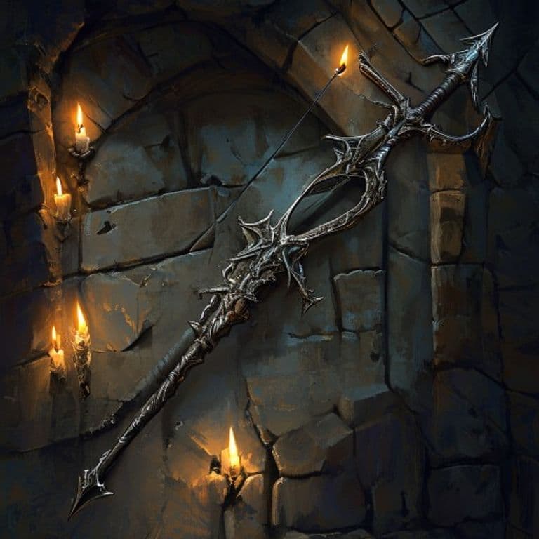 Stormheart Bow — fantasy item illustration