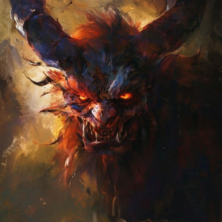 Kishi Demon — fantasy monster illustration