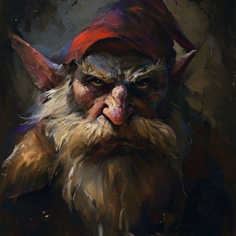 Deep Gnome (Svirfneblin) — fantasy monster illustration