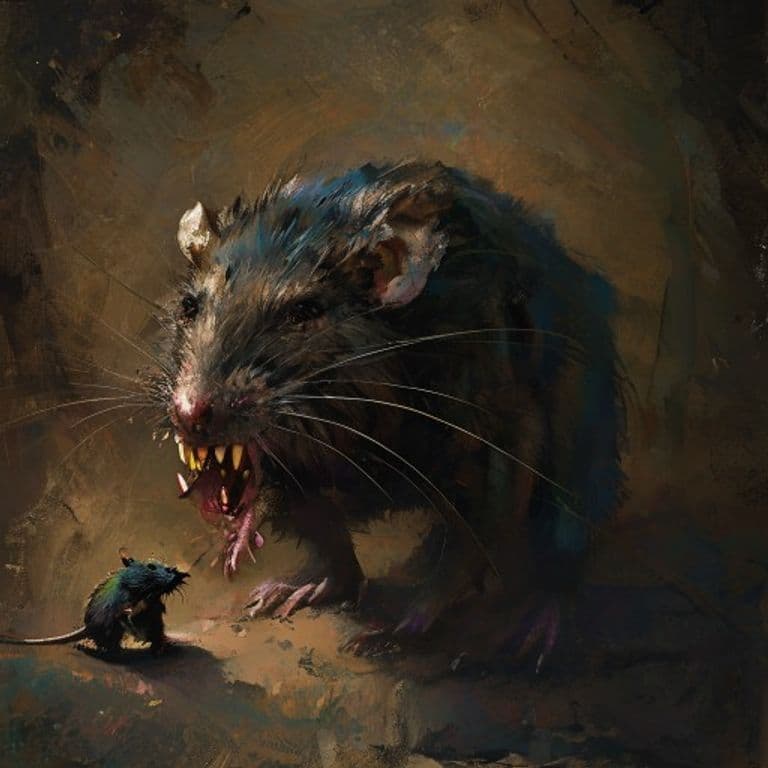 Giant Rat — fantasy monster illustration