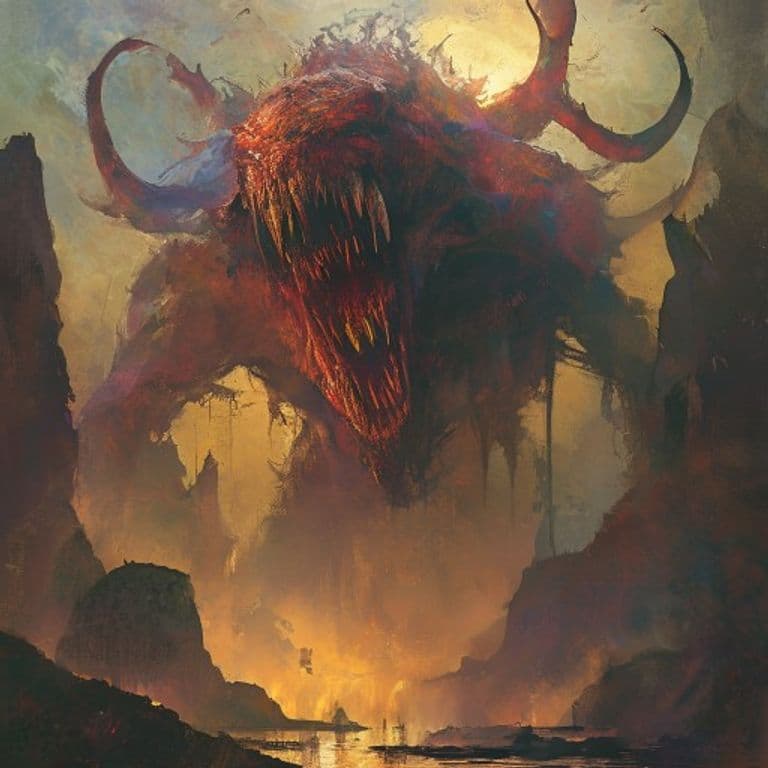 Mirage Monster — fantasy monster illustration