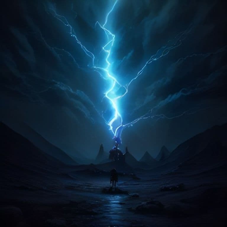 Lightning Bolt — fantasy spell effect illustration. Lightning Bolt is a 3rd-level evocation available to Druid, Sorcerer, Wizard.